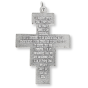 San Damiano Crucifix - 2" Silver Oxidized, Made in Italy * (Minimum quantity purchase is 1)