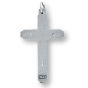 Vine Detail Crucifix - 1 1/2" Silver Oxidized, Made in Italy *  (Minimum quantity purchase is 3)