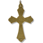 Grape and Vine Sunburst Crucifix -1 1/2" Bronze Plated, Made in Italy *  (Minimum quantity purchase is 2)