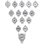   Stations Of the Cross Devotional Medals Parts Set  (Minimum qty. purchase is 1)     