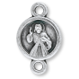Divine Mercy Our Father Bead (Our Lady of Medjugorje) – 8mm Silver Oxidized, Made in Italy  *  (Minimum quantity purchase is 6)