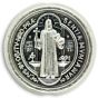 St Benedict Medal Rosary Beads (Pack of 12) – 1/2” Silver Oxidized, Made in Italy *  (Minimum quantity purchase is 1)