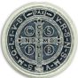 St Benedict Medal Rosary Beads (Pack of 12) – 1/2” Silver Oxidized, Made in Italy *  (Minimum quantity purchase is 1)