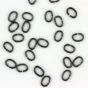 4x5 mm Jump Rings (0.8 mm thickness) - Gunmetal Finish, Oval, 250 pcs - Closeout Sale *  (Minimum quantity purchase is 2)