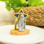 Nativity Scene Star Shaped Frame Tabletop - 3", Sparkly Blue Enamel  (Minimum quantity purchase is 1)