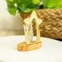 Nativity Scene Star Shaped Frame Tabletop - 3", Sparkly Blue Enamel  (Minimum quantity purchase is 1)