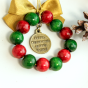 Holy Family Christmas Ornament with Bow - 2.25" Diameter  (Minimum qty. purchase is 1) 