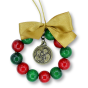 Holy Family Christmas Ornament with Bow - 2.25" Diameter  (Minimum qty. purchase is 1) 