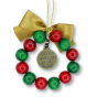 Holy Family Christmas Ornament with Bow - 2.25" Diameter  (Minimum qty. purchase is 1) 