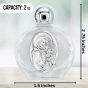 Madonna of the Streets Glass Holy Water Bottle - 1.5 oz Travel Size, Made in Italy   (Minimum quantity purchase is 1)