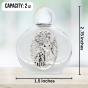Guardian Angel Glass Holy Water Bottle - 1.5 oz Travel Size, Made in Italy   (Minimum quantity purchase is 1)