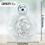 Holy Family Glass Holy Water Bottle - 1.5 oz Travel Size, Made in Italy *  (Minimum quantity purchase is 1)