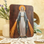Our Lady of Grace Wood Grain Wall Plaque – 8", Joseph’s Studio
