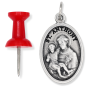  St Anthony / Sacred Heart of Jesus Medal - 1"  (Minimum quantity purchase is 2)