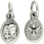 Holy Family / Holy Spirit Medal - Silver Oxidized 1/2"  (Minimum quantity purchase is 3)