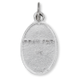 Sorrowful Mother Mater Dolorosa Medal - 1" Oval Silver Oxidized, Made in Italy  * (Minimum quantity purchase is 3)