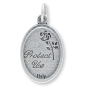Guardian Angel Protect Us Medal - 1" Silver Oxidized, Made in Italy  (Minimum quantity purchase is 3)
