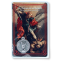 St. Michael the Archangel Laminated Prayer Card with Medal – Made in Italy *  (Minimum quantity purchase is 1)