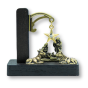 Wood Nativity Scene with Gold Star - 2 x 2"   (Minimum qty. purchase is 1) 