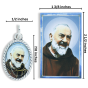 St Pio Medal (1 inch) and Picture Card *    (Minimum quantity purchase is 3)