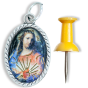Sacred Heart of Jesus Medal (1 inch) and Picture Card  - Closeout Sale * (Minimum quantity purchase is 1)