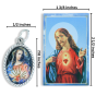 Sacred Heart of Jesus Medal (1 inch) and Picture Card  - Closeout Sale * (Minimum quantity purchase is 1)