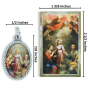 Holy Family Medal (1" Color Image) with Picture Card - Made in Italy *  (Minimum quantity purchase is 2)