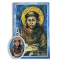 St Francis Medal (1 inch) and Picture Card  - Closeout Sale * (Minimum quantity purchase is 1)