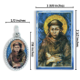 St Francis Medal (1 inch) and Picture Card  - Closeout Sale * (Minimum quantity purchase is 1)