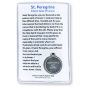Laminated St Peregrine Prayer Card with Medal - Patron Saint of Cancer *  (Minimum Quantity 3)