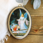 Guardian Angel Icon - Oval - 5 3/4"  * (Minimum quantity purchase is 1)