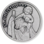St Christopher (Travelers) Pocket Token - 1.25", Silver Ox   (Minimum quantity purchase is 1)