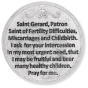 Saint Gerard Pocket Token (1.25") - Patron of Fertility - Closeout Sale *  (Minimum quantity purchase is 3)