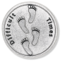  Difficult Times / Footprints Pocket Token   (Minimum quantity purchase is 1)