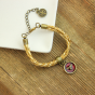 Bracelet with Holy Spirit and St Benedict Charms   (Minimum quantity purchase is 1)