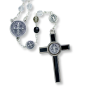 St Benedict Rosary (Tri-Color 6mm Faceted Crystal Beads) – Made in Italy  (Minimum quantity purchase is 1) 