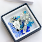 Miraculous Medal Multi-Color Crystal Bead Rosary - 18.25" *  (Minimum quantity purchase is 1)