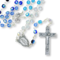 Miraculous Medal Multi-Color Crystal Bead Rosary - 18.25" *  (Minimum quantity purchase is 1)