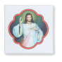 Divine Mercy Rosary (Tri-Color Red 6mm Faceted Crystal Beads) – Made in Italy  (Minimum quantity purchase is 1) 