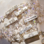  The Mysteries Rosary with Clear Crystal 8 mm Beads - 22"   (Minimum qty. purchase is 1)  
