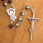  AB Purple / February, June 7mm Glass Bead Rosary - 20 1/2"   (Minimum qty purchase is 1)  