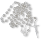  Silver Plated Filigree Rosary with 8mm Beads - 22"  (Minimum quantity purchase is 1)