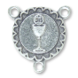 St Carlo Acutis (Internet) Round Centerpiece - Blue Enamel, 3/4"   (Minimum quantity purchase is 2)