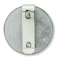 St. Christopher Round Auto Visor Clip – 2" Diameter, Silver Ox (French)  (Minimum qty. purchase is 1) 