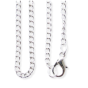 24" Necklace Chain with Lobster Clasp - Silver Oxidized, Made in Italy *  (Minimum quantity purchase is 1)