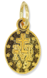 Miraculous Medal in Latin – 1/2" Oval Gold Plated, Made in Italy * (Minimum quantity purchase is 3)