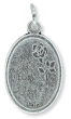  Our Lady of Medjugorje Medal - Die-Cast Italian Silver Plated 1 inch (Minimum quantity purchase is 3)
