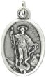  St Bernard (Patronage: Candlemakers & Beekeepers) Medal - Italian Silver OX 1 inch  (Minimum quantity purchase is 2)
