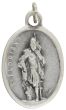  Saint Florian Patron Saint (Firefighters)  Medal - Italian Silver OX 1 inch (Minimum quantity purchase is 2)