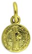  St Benedict Medal - Gold Tone - Round 1/2 inch   (Minimum quantity purchase is 3)